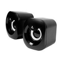 BOCINAS ACTECK / ESENCE BASIC AS215 / ALAMBRICA / USB / ILUMINACION LED / NEGRO