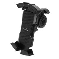 SOPORTE DE SMARTPHONE PARA BICICLETA  MOTO - ABS + SILICON - ROTACION 360GRADOS