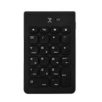 TECLADO NUMERICO E INALAMBRICO RECEPTOR USB PORTATIL 22 TECLAS DE MEMBRANA PERFE