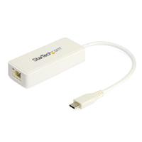 ADAPTADOR DE RED ETHERNET USB-C CON PUERTO USB A - ADAPTADOR DE RED NIC ETHERNET