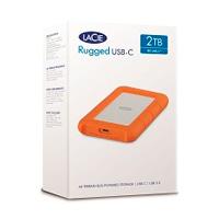 DISCO DURO EXTERNO LACIE RUGGED USB-C 2TB 2.5 PORTATIL USB 3.1 NARANJA-PLATA WIN