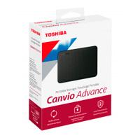 DD EXTERNO 2TB TOSHIBA CANVIO ADVANCE V10 2.5//USB 3.2//NEGRO//VELOCIDAD DE TRAN