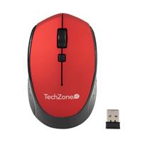 MOUSE - TECHZONE - TZ19MOU01-INAR - OPTICO - INALAMBRICO - BATERIA AA - 1600 DPI