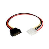 CABLE ADAPTADOR DE 30CM CONVERTIDOR DE 4 PINES A SATA - HEMBRA LP4 A MACHO SATA