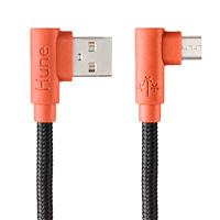 CABLE MICRO USB HUNE HIEDRA SUSTENTABLE TRENZADO CARGA RAPIDA Y DATOS 90ª  1.2M
