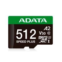 MEMORIA ADATA MICRO SDXC SPEED PLUS 512GB , U3/CL10/ V30/ A2 / 180MB/160 MB COMP