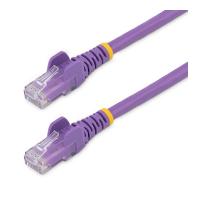 CABLE DE RED DE 0.5M PúRPURA CAT6 UTP ETHERNET GIGABIT RJ45 SIN ENGANCHES STARTE