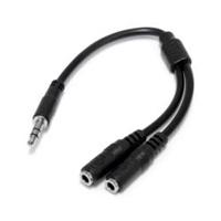 ADAPTADOR DIVISOR DE CABLE ESTEREO PARA AUDIFONOS - CABLE SPLITTER DELGADO EN Y