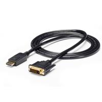 CABLE ADAPTADOR DE 1.8M DISPLAYPORT A DVI - CONVERTIDOR DE VIDEO - MINI DP MACHO