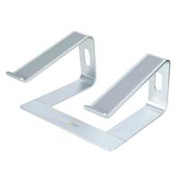 BASE DE ESCRITORIO PARA LAPTOP, SOPORTA 5KG, DE ALUMINIO, COLOR PLATA, BASE RISE