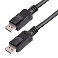 CABLE DE 1.8M CERTIFICADO DISPLAYPORT 1.2 4K CON CIERRE DE SEGURIDAD - 2X MACHO