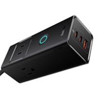CARGADOR DE ESCRITORIO 6 PUERTOS BASEUS, POWERSTRIP 3 AC,2 TIPO C,1 USB-A 30W, C