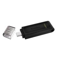 MEMORIA FLASH USB KINGSTON DATA TRAVELER 70 128GB GEN 1 3.2 TIPO C NEGRO (DT70/1