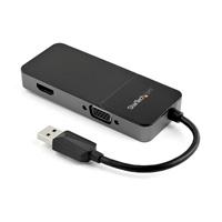 ADAPTADOR DE VIDEO EXTERNO USB 3.0 A HDMI Y VGA - 4K 30HZ - TARJETA DE VIDEO PAR