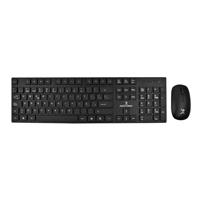 KIT TECLADO Y MOUSE INALAMBRICOS CONECTOR USB RESISTENTE A DERRAMES SILENCIOSO P