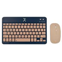 KIT TECLADO Y MOUSE INALAMBRICO BLUETOOTH RECARGABLE ERGONOMICO COMPACTO PERFECT