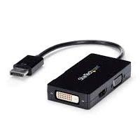 ADAPTADOR DE VIDEO DISPLAYPORT A VGA DVI O HDMI - CONVERTIDOR A/V 3 EN 1 PARA VI