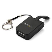 ADAPTADOR DE VIDEO EXTERNO USB-C A VGA CON LLAVERO DE ENGANCHE RAPIDO - STARTECH